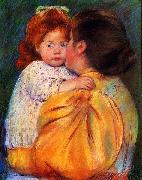 Mary Cassatt Maternal Kiss oil